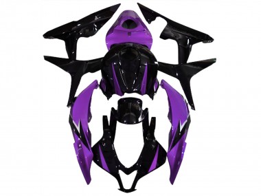 Aftermarket 2007-2008 Gloss Black & Purple Honda CBR600RR Motorcycle Fairings