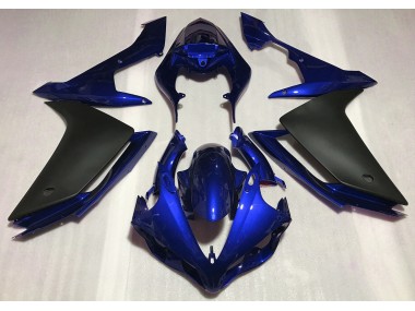 Aftermarket 2007-2008 Gloss Blue & Black Yamaha R1 Motorcycle Fairings