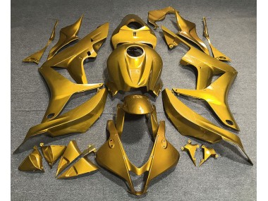 Aftermarket 2007-2008 Gloss Gold Plain Honda CBR600RR Motorcycle Fairings