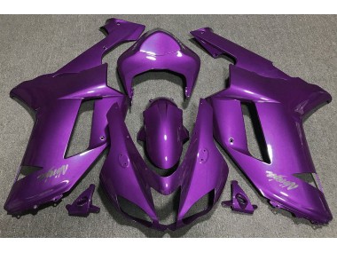 Aftermarket 2007-2008 Gloss Purple Kawasaki ZX6R Motorcycle Fairings