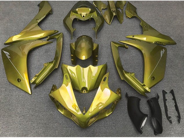 Aftermarket 2007-2008 Gloss Yellow Yamaha R1 Motorcycle Fairings