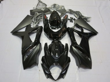 Aftermarket 2007-2008 Gloss and Matte Black Suzuki GSXR 1000 Motorcycle Fairings