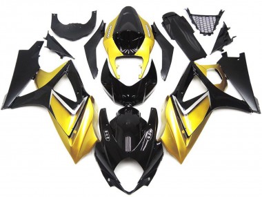 Aftermarket 2007-2008 Gold Yellow Custom OEM Style Suzuki GSXR 1000 Motorcycle Fairings