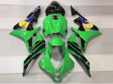 Aftermarket 2007-2008 Green & Blue Bull Honda CBR600RR Motorcycle Fairings