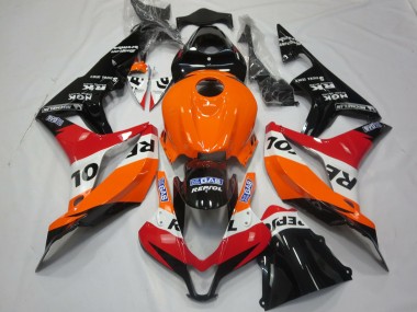 Aftermarket 2007-2008 Light Orange Repsol Honda CBR600RR Motorcycle Fairings