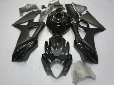 Aftermarket 2007-2008 Matte Black Gloss Suzuki GSXR 1000 Motorcycle Fairings