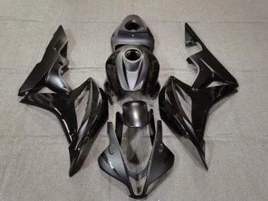 Aftermarket 2007-2008 Matte and Gloss Black Honda CBR600RR Motorcycle Fairings