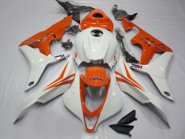 Aftermarket 2007-2008 Orange and White HRC- CBR600RR 07-08 Honda CBR600RR Motorcycle Fairings