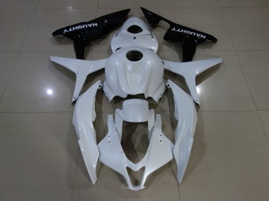 Aftermarket 2007-2008 Pearl White Honda CBR600RR Motorcycle Fairings