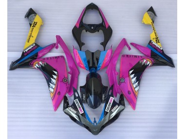 Aftermarket 2007-2008 Pink Shark Yamaha R1 Motorcycle Fairings