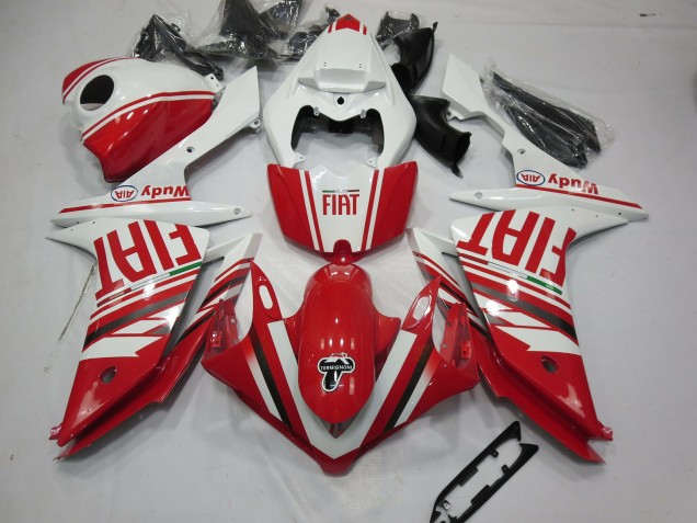 Aftermarket 2007-2008 Red Fiat Yamaha R1 Motorcycle Fairings