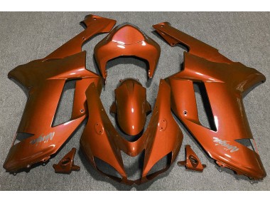 Aftermarket 2007-2008 Tiger Orange Kawasaki ZX6R Motorcycle Fairings