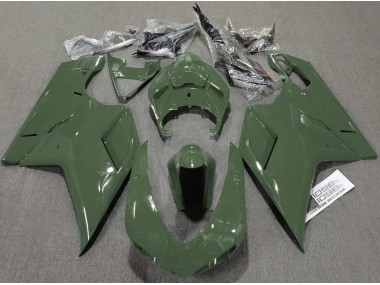 Aftermarket 2007-2012 Army Green Gloss Ducati 848 1098 1198 Motorcycle Fairings