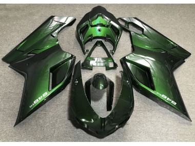 Aftermarket 2007-2012 Deep Green Ducati 848 1098 1198 Motorcycle Fairings