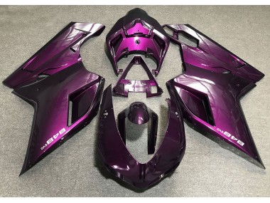 Aftermarket 2007-2012 Deep Pink Ducati 848 1098 1198 Motorcycle Fairings