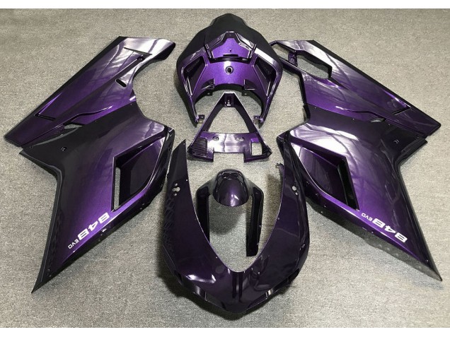 Aftermarket 2007-2012 Deep Purple Ducati 848 1098 1198 Motorcycle Fairings