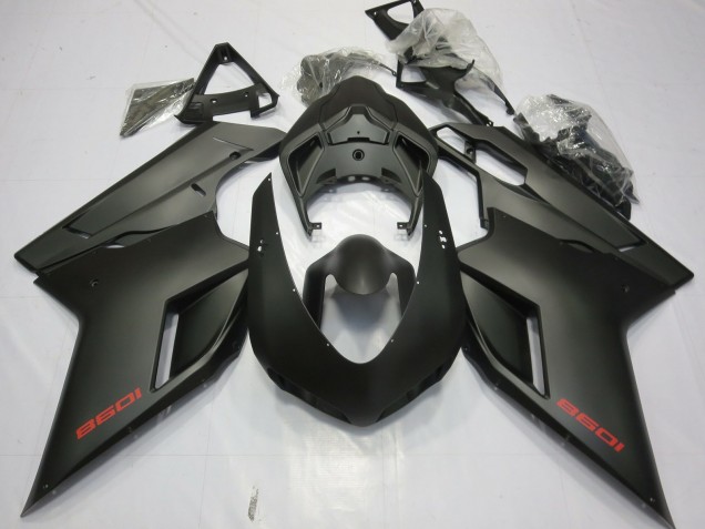 Aftermarket 2007-2012 Matte Black Ducati 848 1098 1198 Motorcycle Fairings