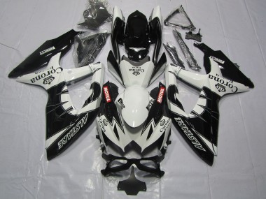 Aftermarket 2008-2010 Black Corona Suzuki GSXR 600-750 Motorcycle Fairings