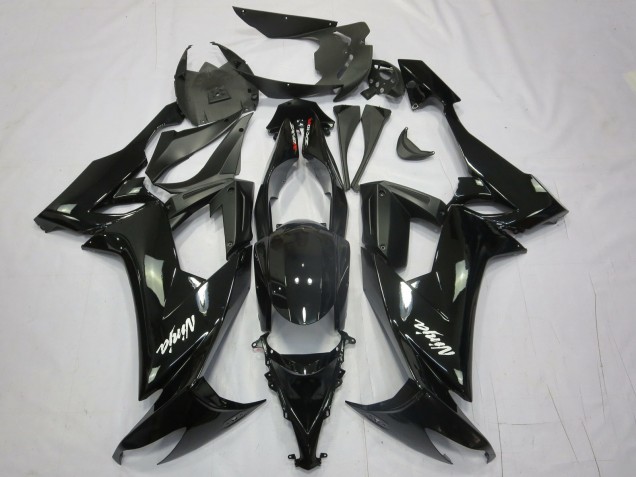 Aftermarket 2008-2010 Black Ninja Kawasaki ZX10R Motorcycle Fairings