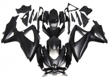 Aftermarket 2008-2010 Deep Matte Black Suzuki GSXR 600-750 Motorcycle Fairings