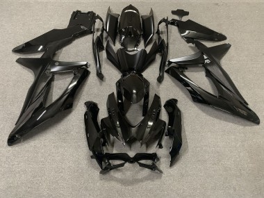 Aftermarket 2008-2010 Gloss Black Suzuki GSXR 600-750 Motorcycle Fairings