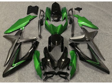 Aftermarket 2008-2010 Gloss Green & Green R Suzuki GSXR 600-750 Motorcycle Fairings