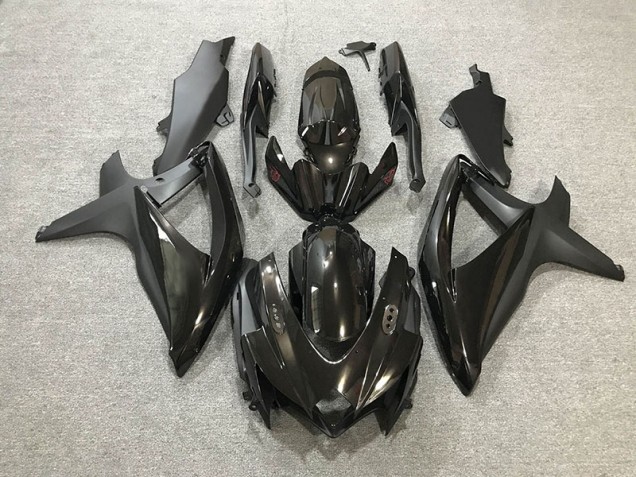 Aftermarket 2008-2010 Gloss / Matte Black Suzuki GSXR 600-750 Motorcycle Fairings