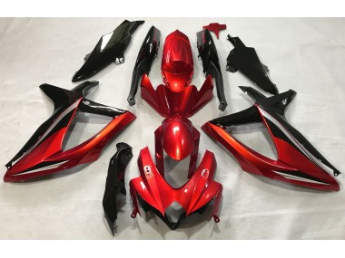 Aftermarket 2008-2010 Gloss Red Suzuki GSXR 600-750 Motorcycle Fairings