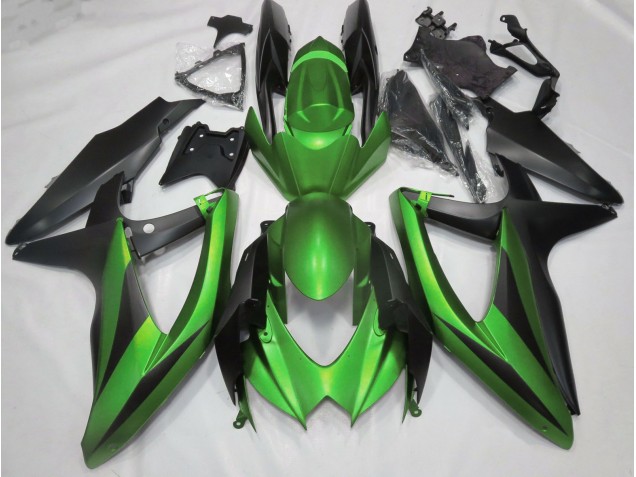 Aftermarket 2008-2010 Matte Green No R Suzuki GSXR 600-750 Motorcycle Fairings