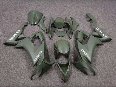 Aftermarket 2008-2010 US Army Matte Green Kawasaki ZX10R Motorcycle Fairings