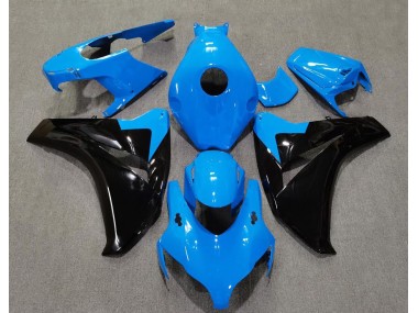 Aftermarket 2008-2011 Baby Blue and Black Honda CBR1000RR Motorcycle Fairings