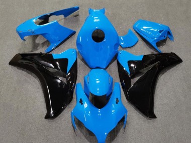 Aftermarket 2008-2011 Baby Blue and Black Honda CBR1000RR Motorcycle Fairings