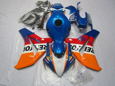 Aftermarket 2008-2011 Blue Repsol + Red Honda CBR1000RR Motorcycle Fairings