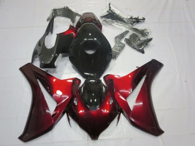 Aftermarket 2008-2011 Candy Red and Black Honda CBR1000RR Motorcycle Fairings