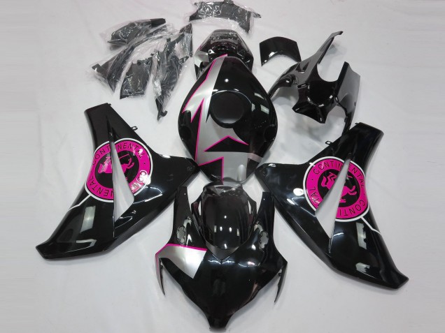 Aftermarket 2008-2011 Gloss Black & Pink Honda CBR1000RR Motorcycle Fairings