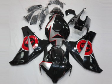 Aftermarket 2008-2011 Gloss Black & Red Honda CBR1000RR Motorcycle Fairings