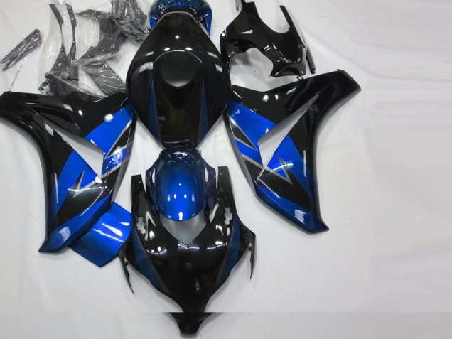 Aftermarket 2008-2011 Gloss Blue and Black Honda CBR1000RR Motorcycle Fairings