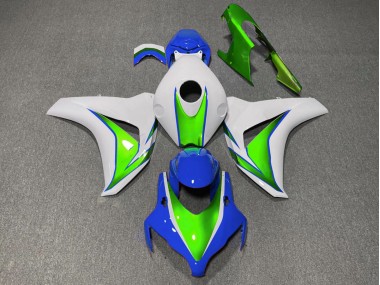 Aftermarket 2008-2011 Gloss Green and Blue Honda CBR1000RR Motorcycle Fairings