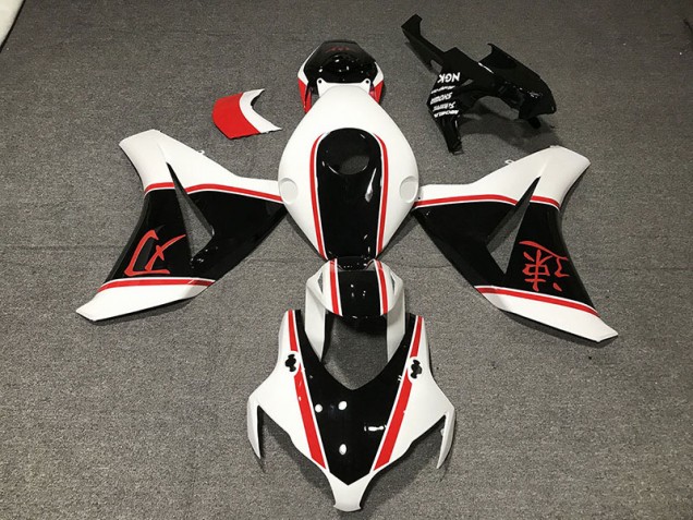 Aftermarket 2008-2011 Gloss White Red and Black Honda CBR1000RR Motorcycle Fairings