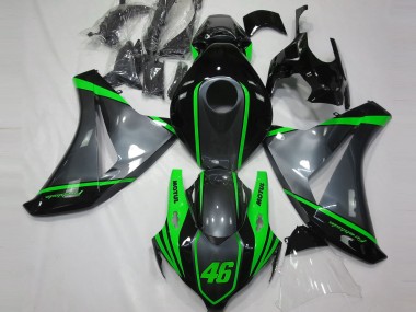 Aftermarket 2008-2011 Gray Motul & Green Honda CBR1000RR Motorcycle Fairings