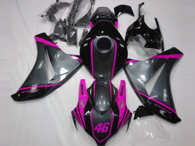 Aftermarket 2008-2011 Gray Motul & Pink Honda CBR1000RR Motorcycle Fairings