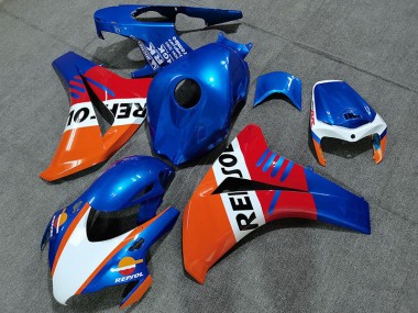 Aftermarket 2008-2011 Pearl Blue Repsol Style Honda CBR1000RR Motorcycle Fairings