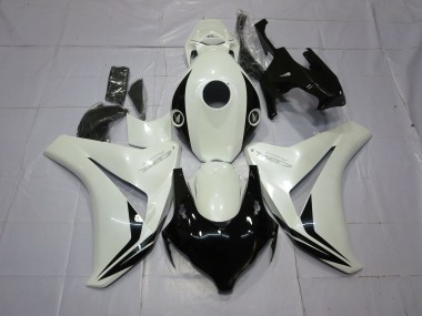 Aftermarket 2008-2011 Pearl White and Black Honda CBR1000RR Motorcycle Fairings