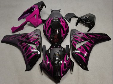 Aftermarket 2008-2011 Pink Flame Honda CBR1000RR Motorcycle Fairings