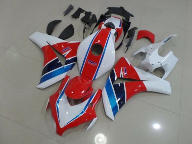Aftermarket 2008-2011 Red Blue and White Honda CBR1000RR Motorcycle Fairings