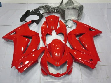 Aftermarket 2008-2013 Red Gloss Kawasaki Ninja 250 Motorcycle Fairings