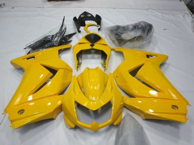 Aftermarket 2008-2013 Yellow Kawasaki Ninja 250 Motorcycle Fairings