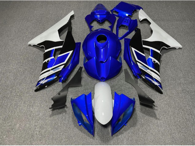 Aftermarket 2008-2016 Blue Black and White OEM Style Yamaha R6 Motorcycle Fairings