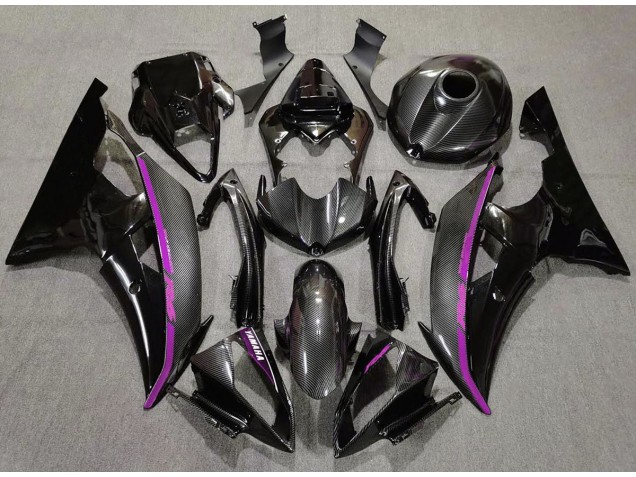 Aftermarket 2008-2016 Carbon Fiber & Pink Yamaha R6 Motorcycle Fairings