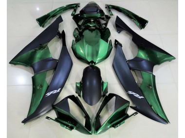 Aftermarket 2008-2016 Forest Green and Matte Black Yamaha R6 Motorcycle Fairings